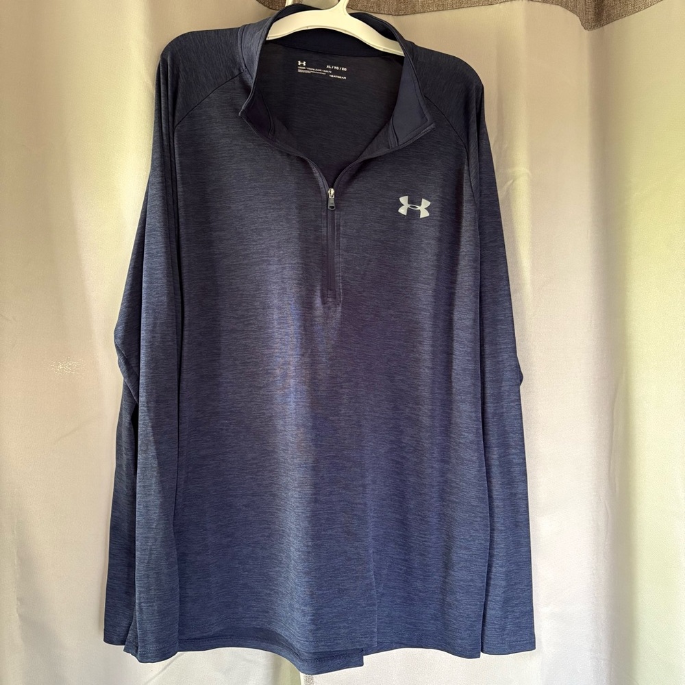 Under Armour Men's Navy Blue Quarter-Zip Shirt